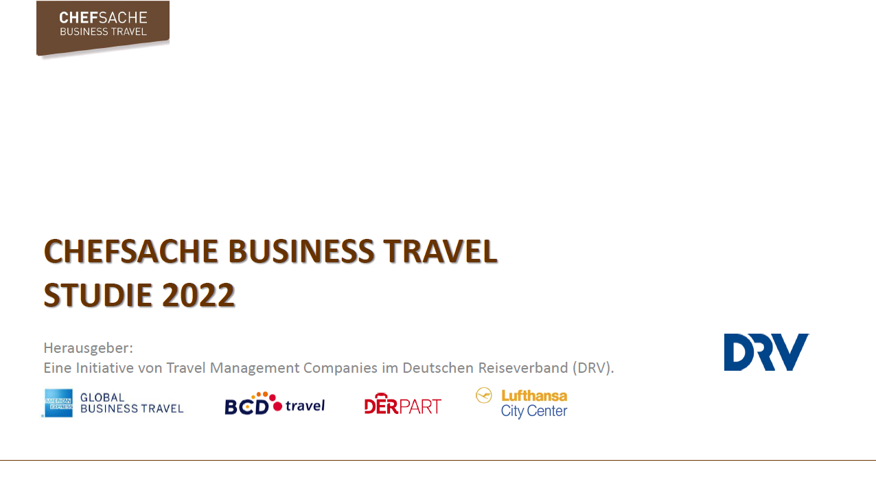 Studie Chefsache Business Travel 2022